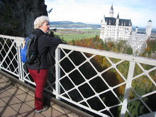 Schloss Neuschwanstein von der Marienbrcke 28.10.2009