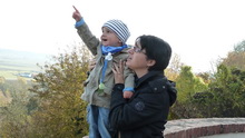 Sandra und Bastian auf der Mindelburg (01.11.2011)